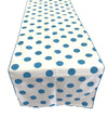 12" Wide x 108" Long, Polka Dot Print Broadcloth Poly Cotton Table Runner - New Creations Fabric & Foam Inc