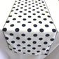 12" Wide x 72" Long, Polka Dot Print Broadcloth Poly Cotton Table Runner - New Creations Fabric & Foam Inc