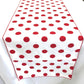 12" Wide x 72" Long, Polka Dot Print Broadcloth Poly Cotton Table Runner - New Creations Fabric & Foam Inc