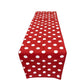 12" Wide x 72" Long, Polka Dot Print Broadcloth Poly Cotton Table Runner - New Creations Fabric & Foam Inc