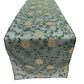 12" Wide x 90" Long Metallic Embroidery Lace Table Runner Wedding Decoration - New Creations Fabric & Foam Inc