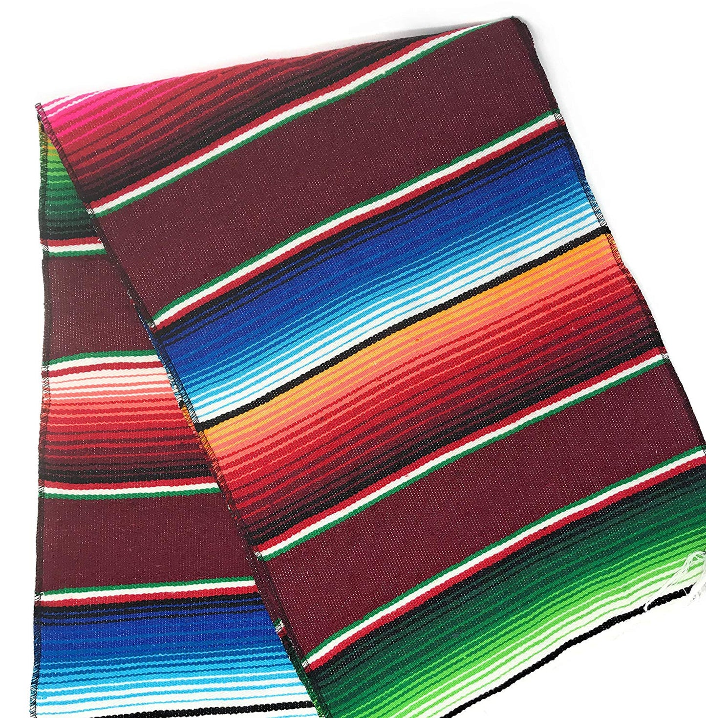 14" Wide x 76" Long - Cinco de Mayo Mexican Serape Cotton Table Runner - New Creations Fabric & Foam Inc