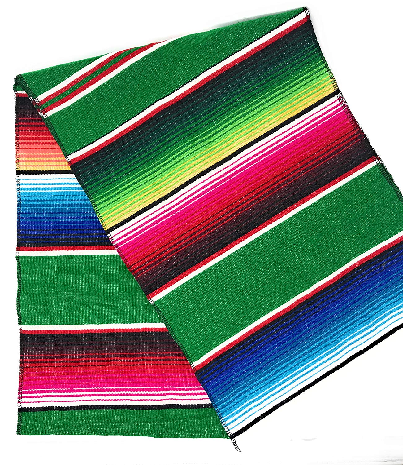 14" Wide x 76" Long - Cinco de Mayo Mexican Serape Cotton Table Runner - New Creations Fabric & Foam Inc