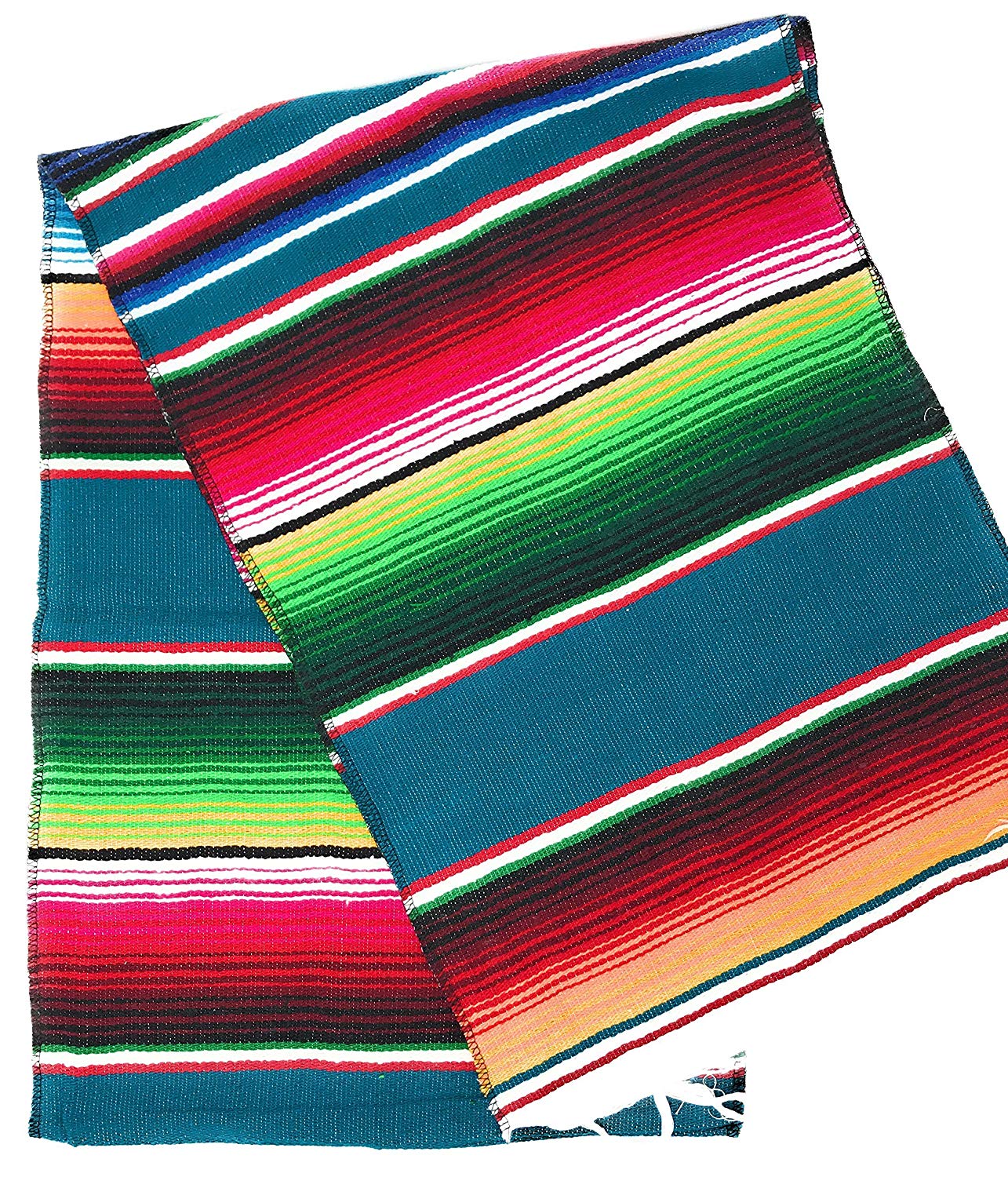 14" Wide x 76" Long - Cinco de Mayo Mexican Serape Cotton Table Runner - New Creations Fabric & Foam Inc