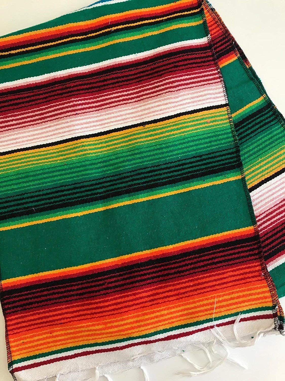 14" Wide x 76" Long - Cinco de Mayo Mexican Serape Cotton Table Runner - New Creations Fabric & Foam Inc