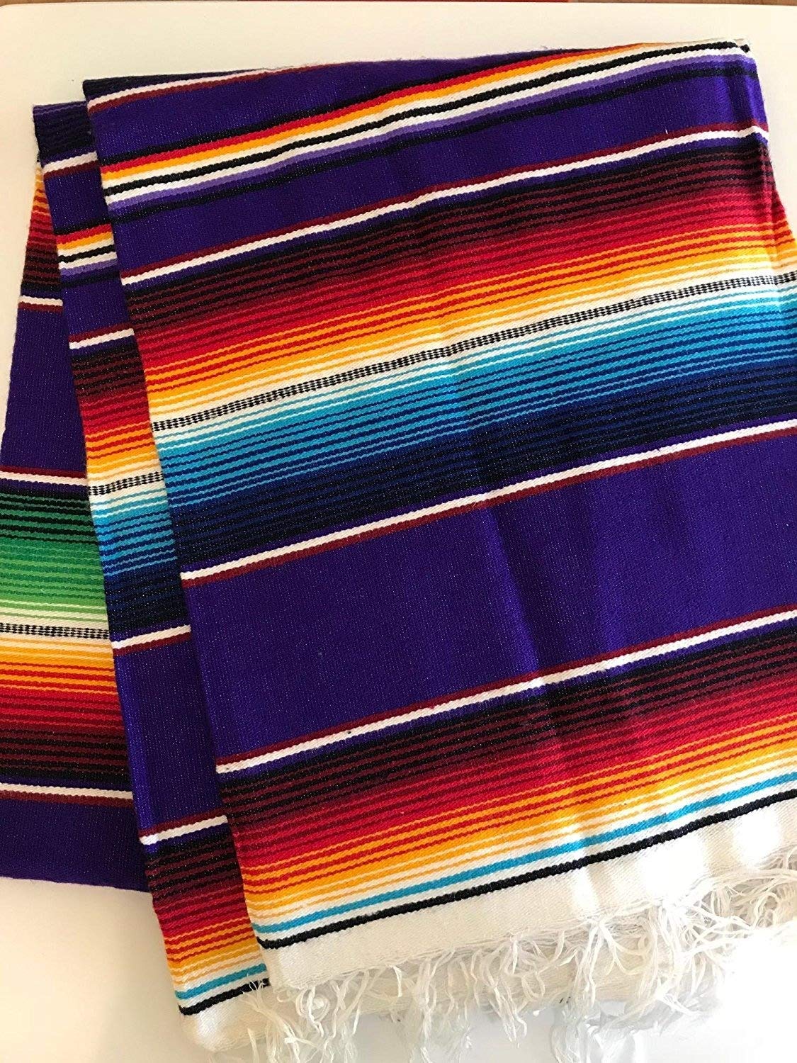14" Wide x 76" Long - Cinco de Mayo Mexican Serape Cotton Table Runner - New Creations Fabric & Foam Inc