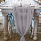 18" Wide Extra Long, Chiffon Wedding Table Runner - New Creations Fabric & Foam Inc