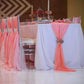 18" Wide Extra Long, Chiffon Wedding Table Runner - New Creations Fabric & Foam Inc