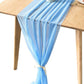 18" Wide Extra Long, Chiffon Wedding Table Runner - New Creations Fabric & Foam Inc