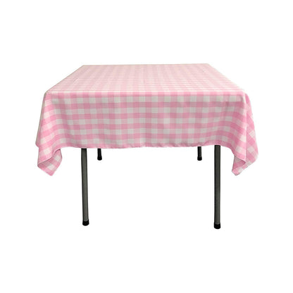30"x30" SQUARE TABLECLOTH POLYESTER CHECKERED. - New Creations Fabric & Foam Inc