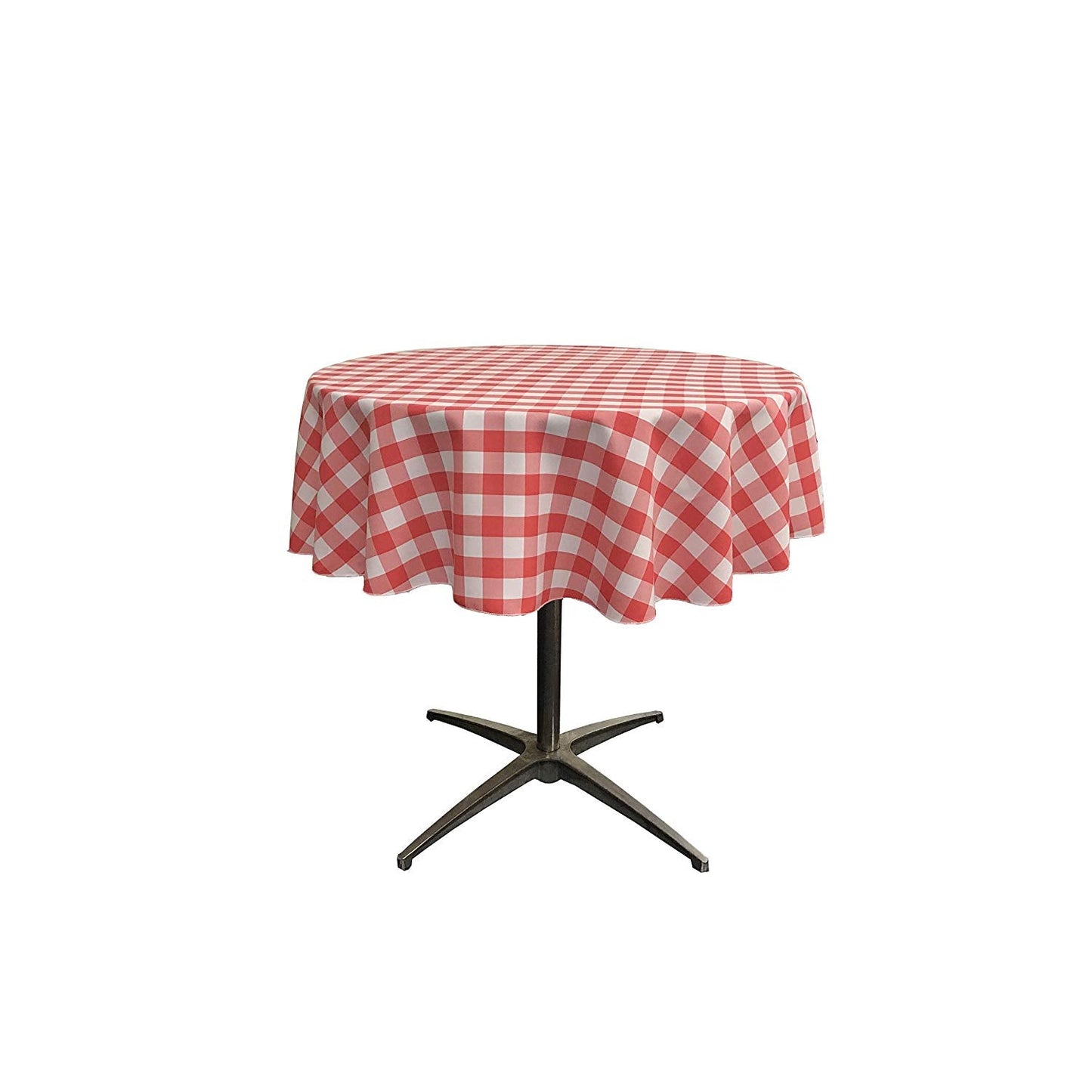 36" ROUND TABLECLOTH POLYESTER CHECKERED - New Creations Fabric & Foam Inc