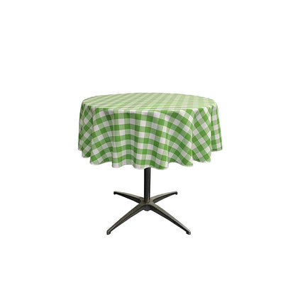 36" ROUND TABLECLOTH POLYESTER CHECKERED - New Creations Fabric & Foam Inc