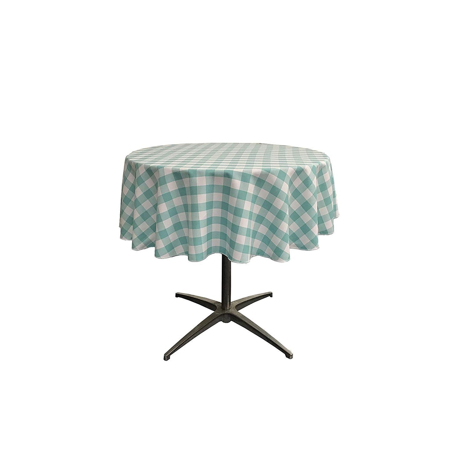 36" ROUND TABLECLOTH POLYESTER CHECKERED - New Creations Fabric & Foam Inc