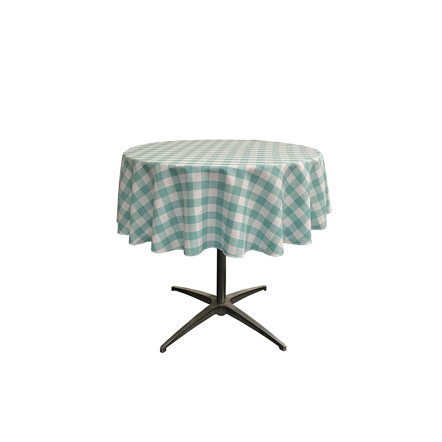 36" ROUND TABLECLOTH POLYESTER CHECKERED - New Creations Fabric & Foam Inc