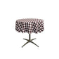 36" ROUND TABLECLOTH POLYESTER CHECKERED - New Creations Fabric & Foam Inc