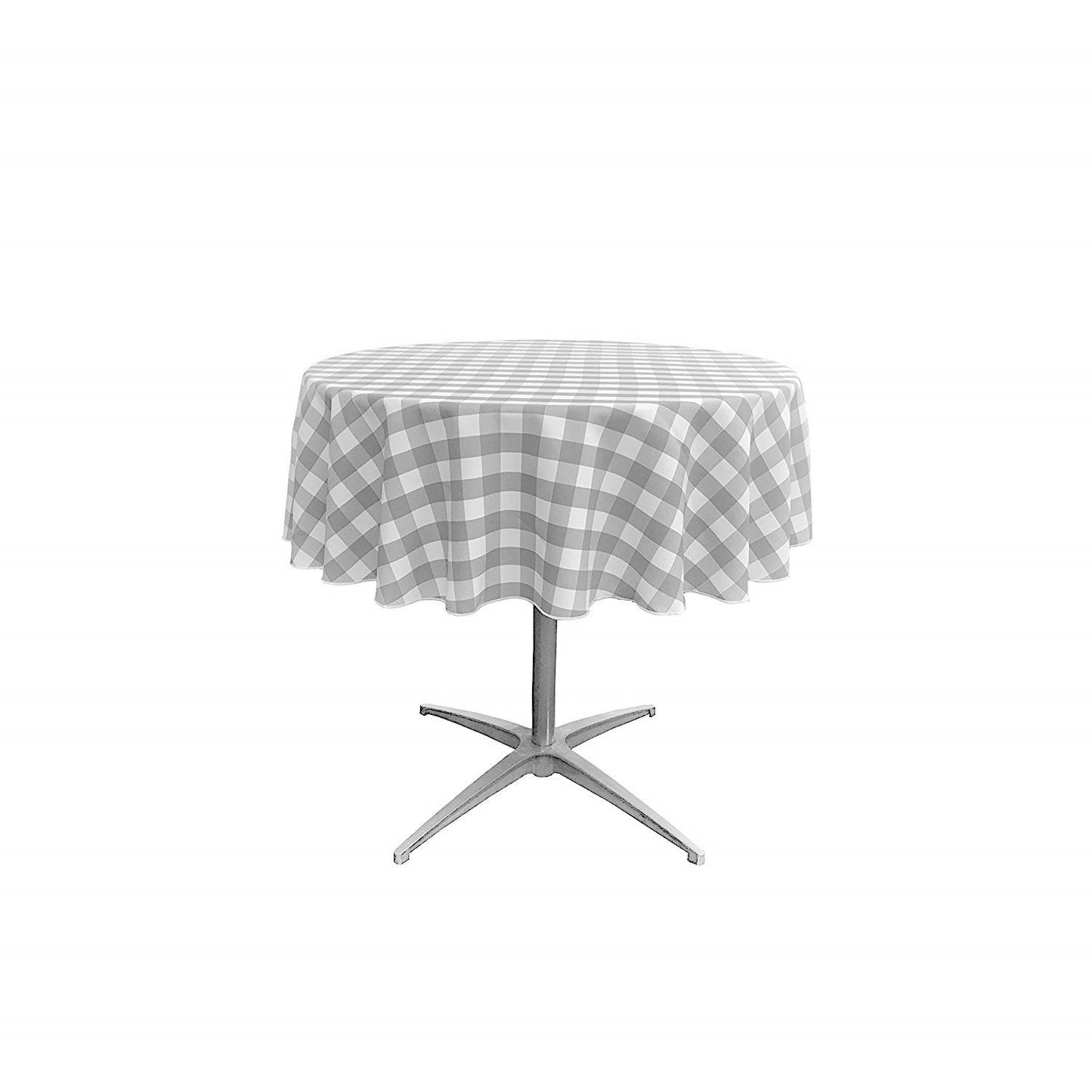 36" ROUND TABLECLOTH POLYESTER CHECKERED - New Creations Fabric & Foam Inc