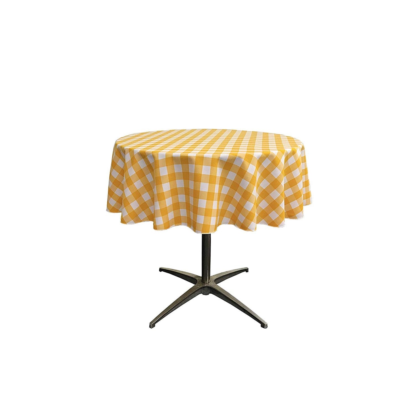 36" ROUND TABLECLOTH POLYESTER CHECKERED - New Creations Fabric & Foam Inc