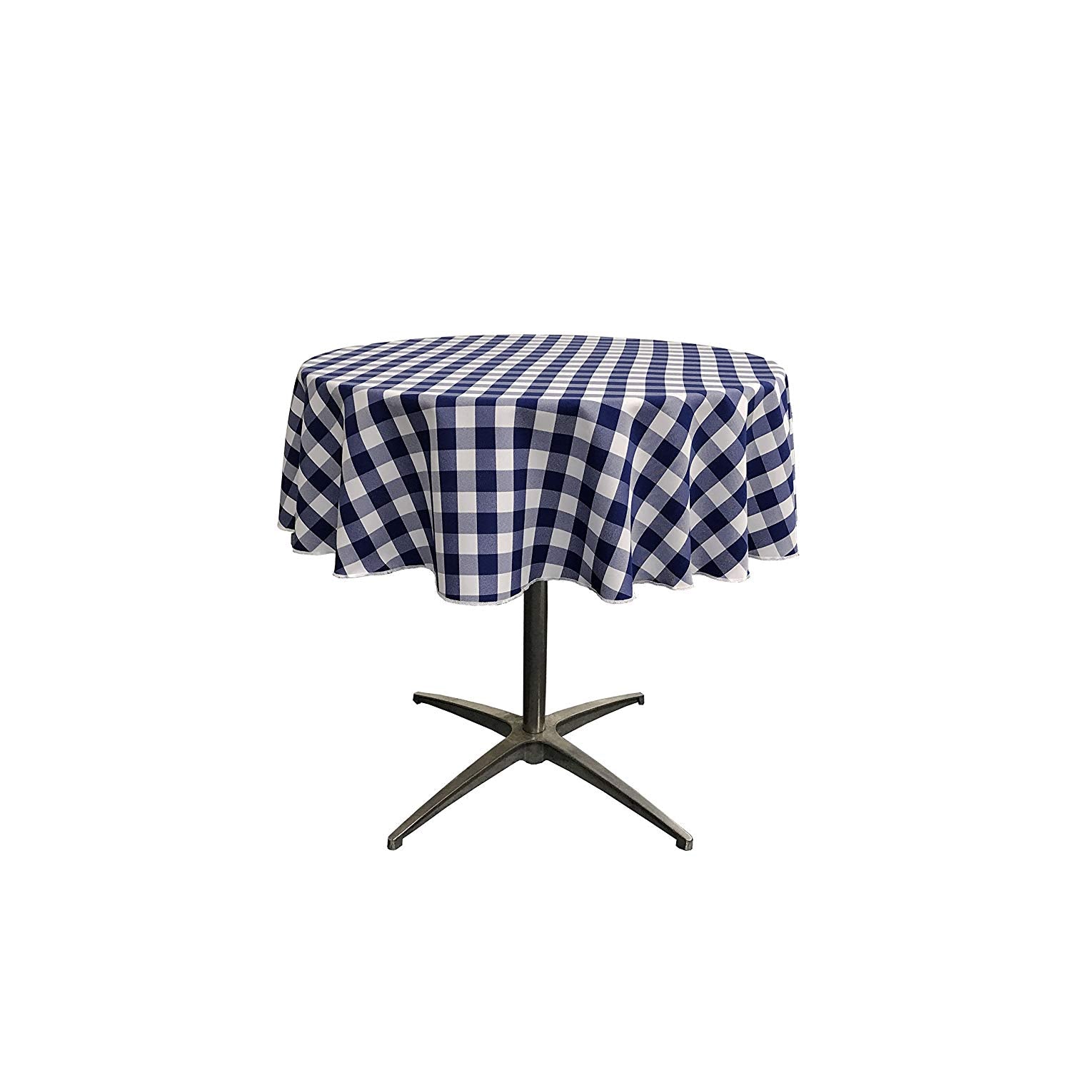 36" ROUND TABLECLOTH POLYESTER CHECKERED - New Creations Fabric & Foam Inc