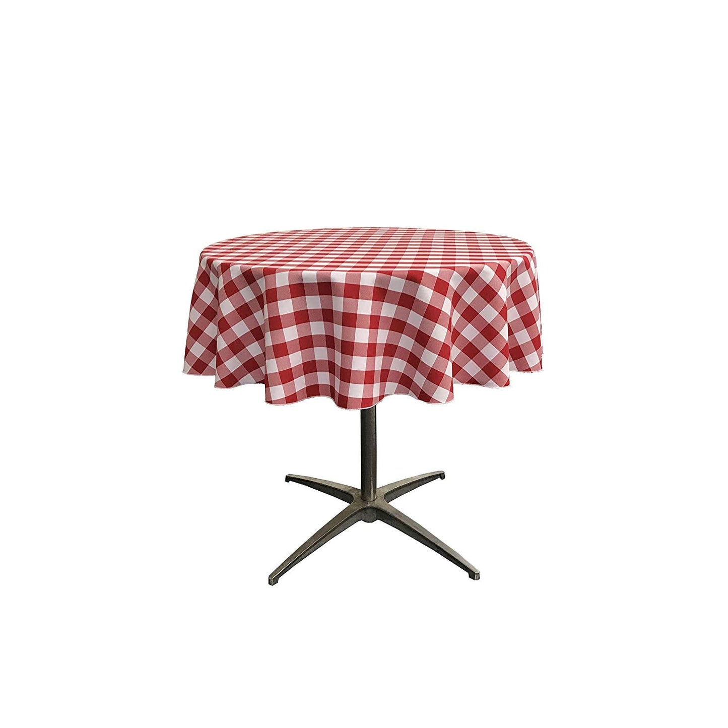 36" ROUND TABLECLOTH POLYESTER CHECKERED - New Creations Fabric & Foam Inc