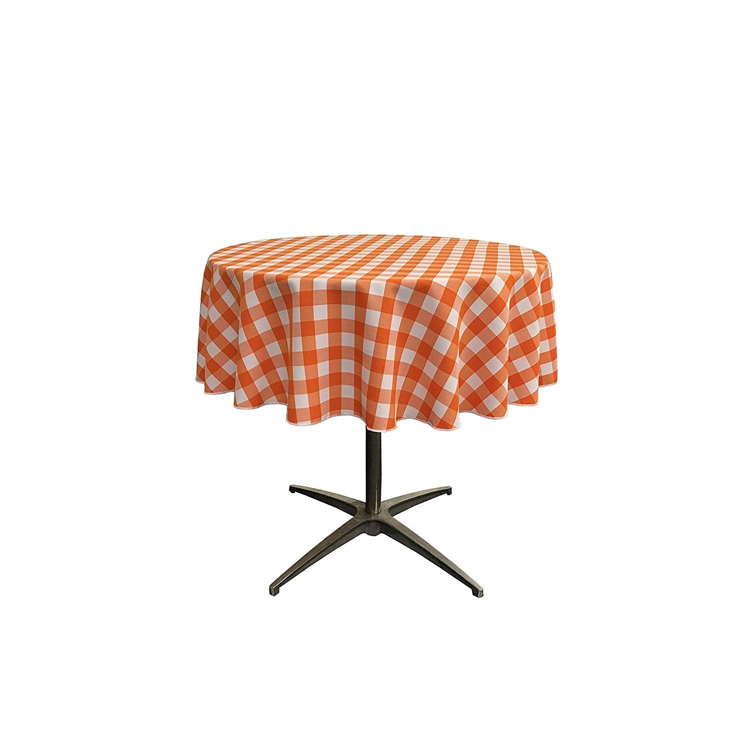 36" ROUND TABLECLOTH POLYESTER CHECKERED - New Creations Fabric & Foam Inc