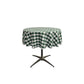 36" ROUND TABLECLOTH POLYESTER CHECKERED - New Creations Fabric & Foam Inc