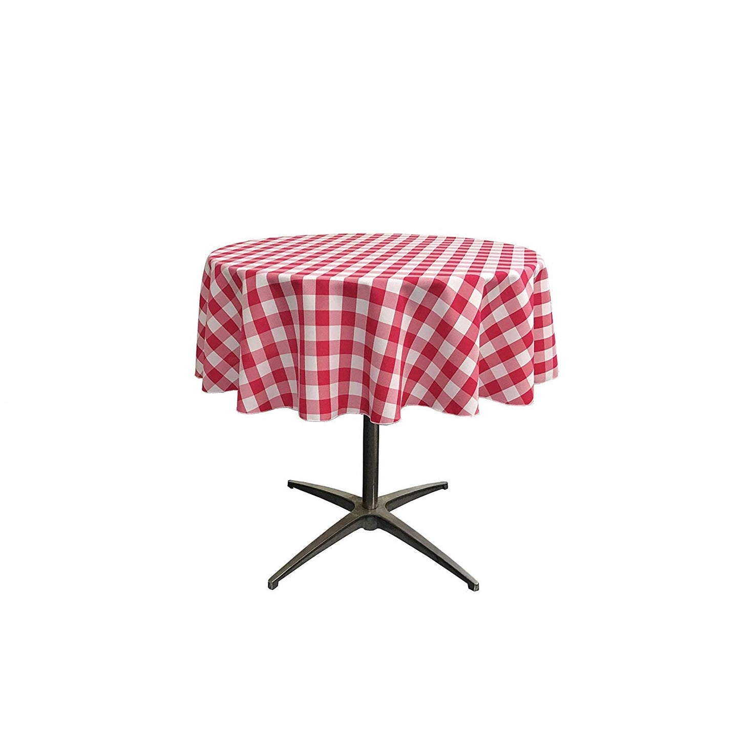 36" ROUND TABLECLOTH POLYESTER CHECKERED - New Creations Fabric & Foam Inc