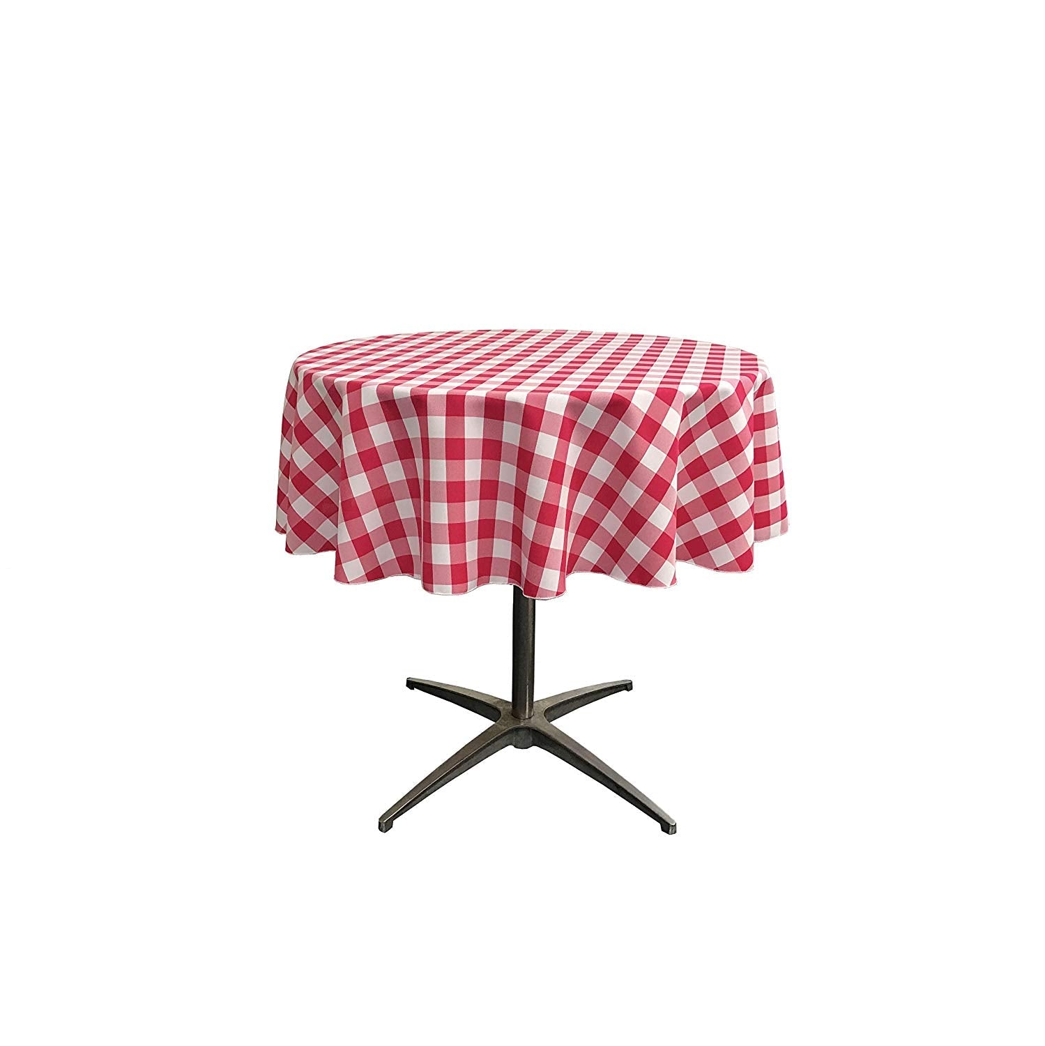 36" ROUND TABLECLOTH POLYESTER CHECKERED - New Creations Fabric & Foam Inc