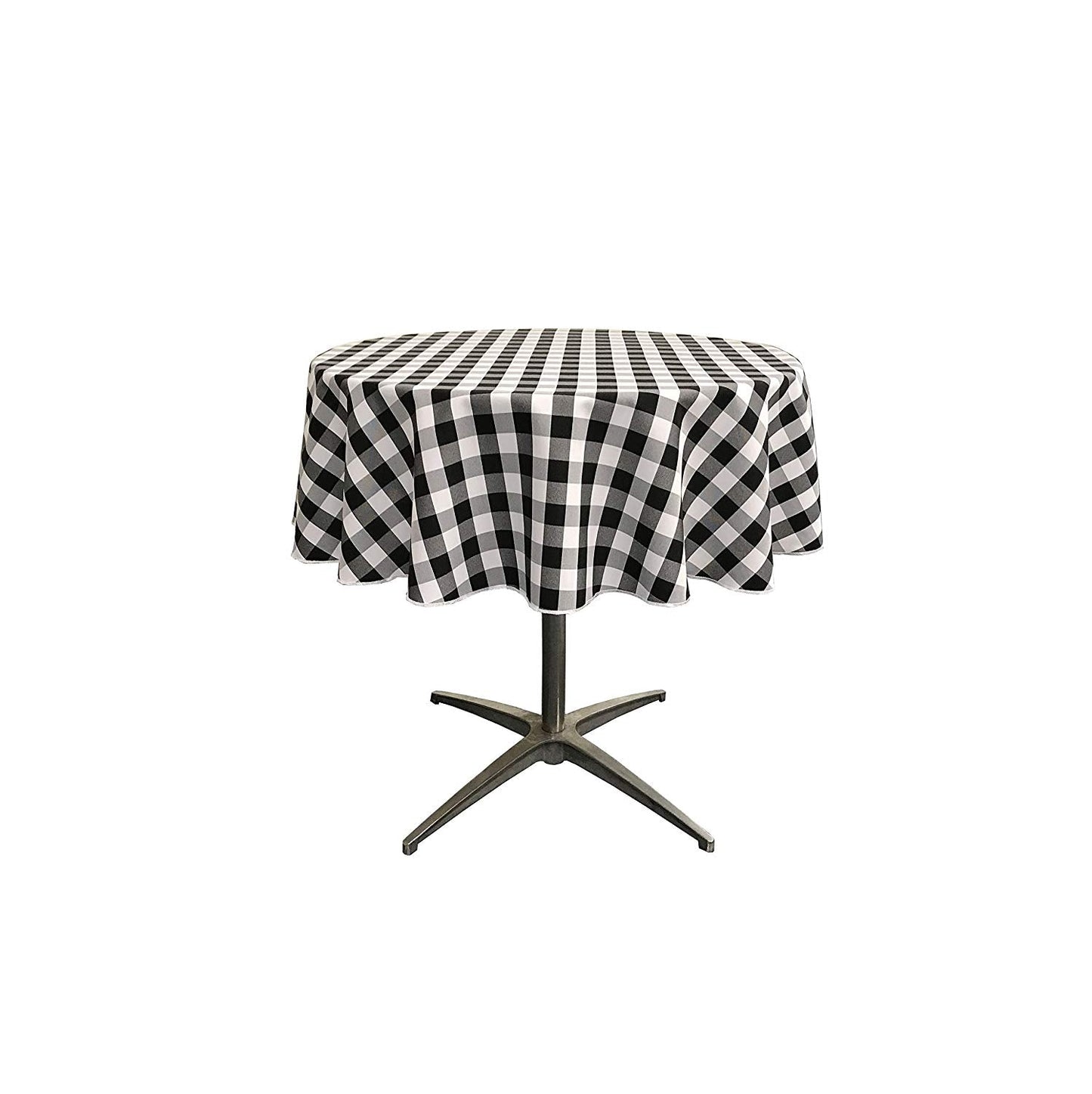 36" ROUND TABLECLOTH POLYESTER CHECKERED - New Creations Fabric & Foam Inc