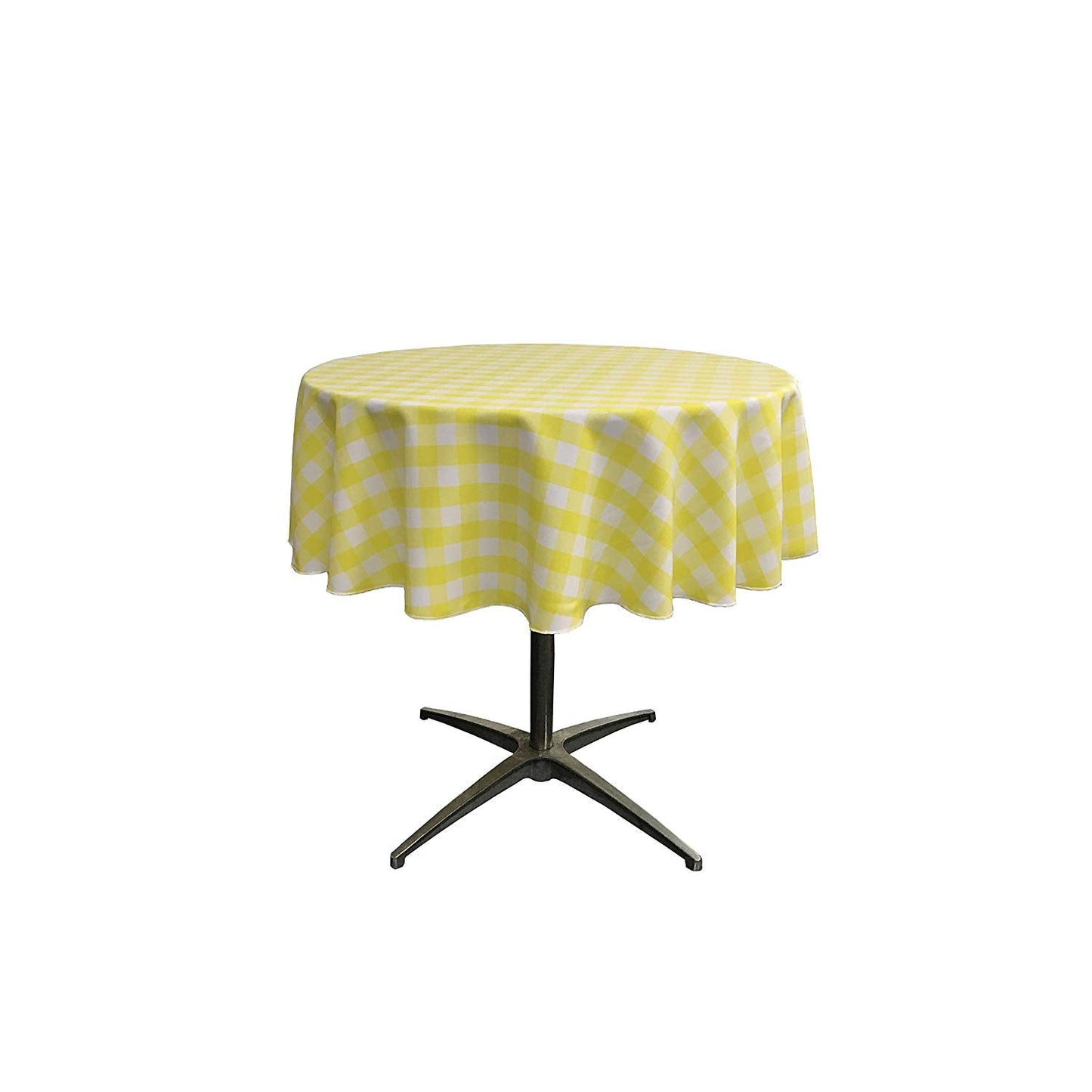 36" ROUND TABLECLOTH POLYESTER CHECKERED - New Creations Fabric & Foam Inc
