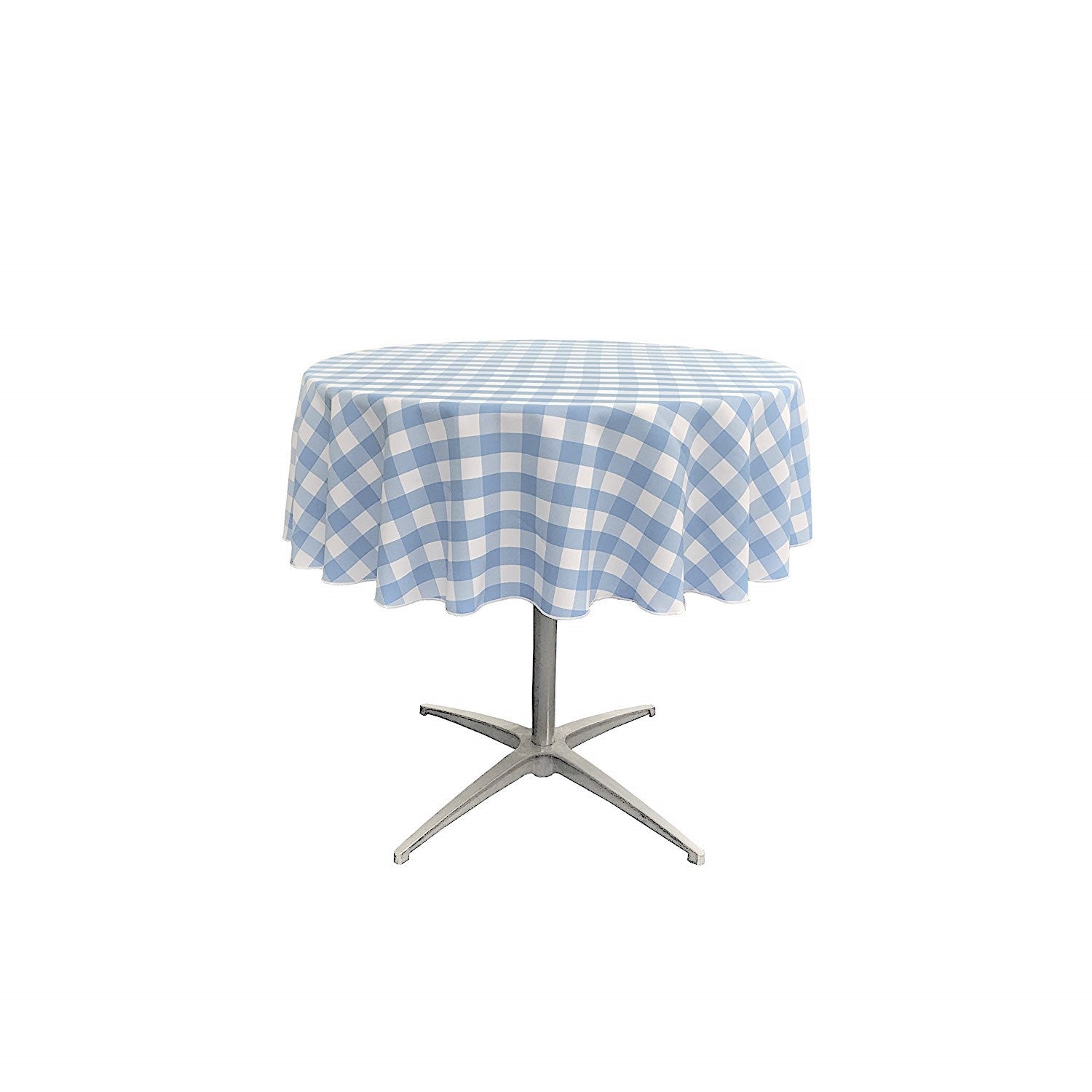 36" ROUND TABLECLOTH POLYESTER CHECKERED - New Creations Fabric & Foam Inc