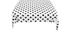 36" x 36" Square Small Polka Dot Poly Cotton Tablecloth - New Creations Fabric & Foam Inc