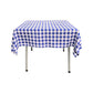 36" x 36" Square Tablecloth for 24" Square Small Coffee Table with 6" Drop, Polyester Checkered Gingham Plaid Table Overlay - New Creations Fabric & Foam Inc