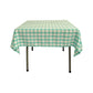 36" x 36" Square Tablecloth for 24" Square Small Coffee Table with 6" Drop, Polyester Checkered Gingham Plaid Table Overlay - New Creations Fabric & Foam Inc