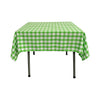 36" x 36" Square Tablecloth for 24" Square Small Coffee Table with 6" Drop, Polyester Checkered Gingham Plaid Table Overlay - New Creations Fabric & Foam Inc