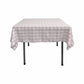 36" x 36" Square Tablecloth for 24" Square Small Coffee Table with 6" Drop, Polyester Checkered Gingham Plaid Table Overlay - New Creations Fabric & Foam Inc