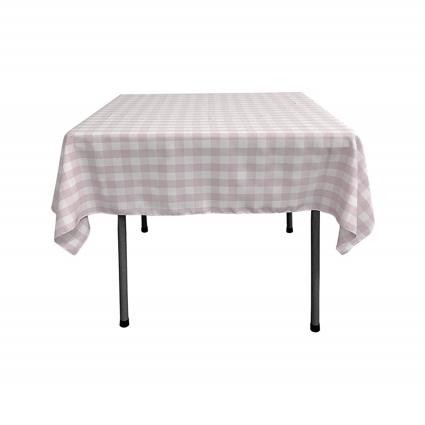 36" x 36" Square Tablecloth for 24" Square Small Coffee Table with 6" Drop, Polyester Checkered Gingham Plaid Table Overlay - New Creations Fabric & Foam Inc