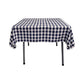 36" x 36" Square Tablecloth for 24" Square Small Coffee Table with 6" Drop, Polyester Checkered Gingham Plaid Table Overlay - New Creations Fabric & Foam Inc