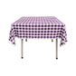 36" x 36" Square Tablecloth for 24" Square Small Coffee Table with 6" Drop, Polyester Checkered Gingham Plaid Table Overlay - New Creations Fabric & Foam Inc