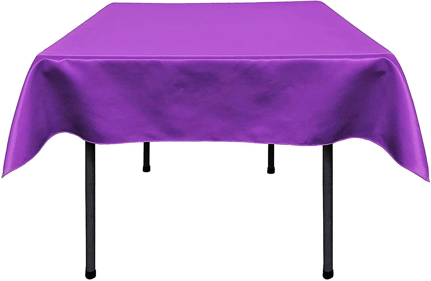 36"x36" SQUARE BRIDAL SATIN TABLECLOTH - New Creations Fabric & Foam Inc