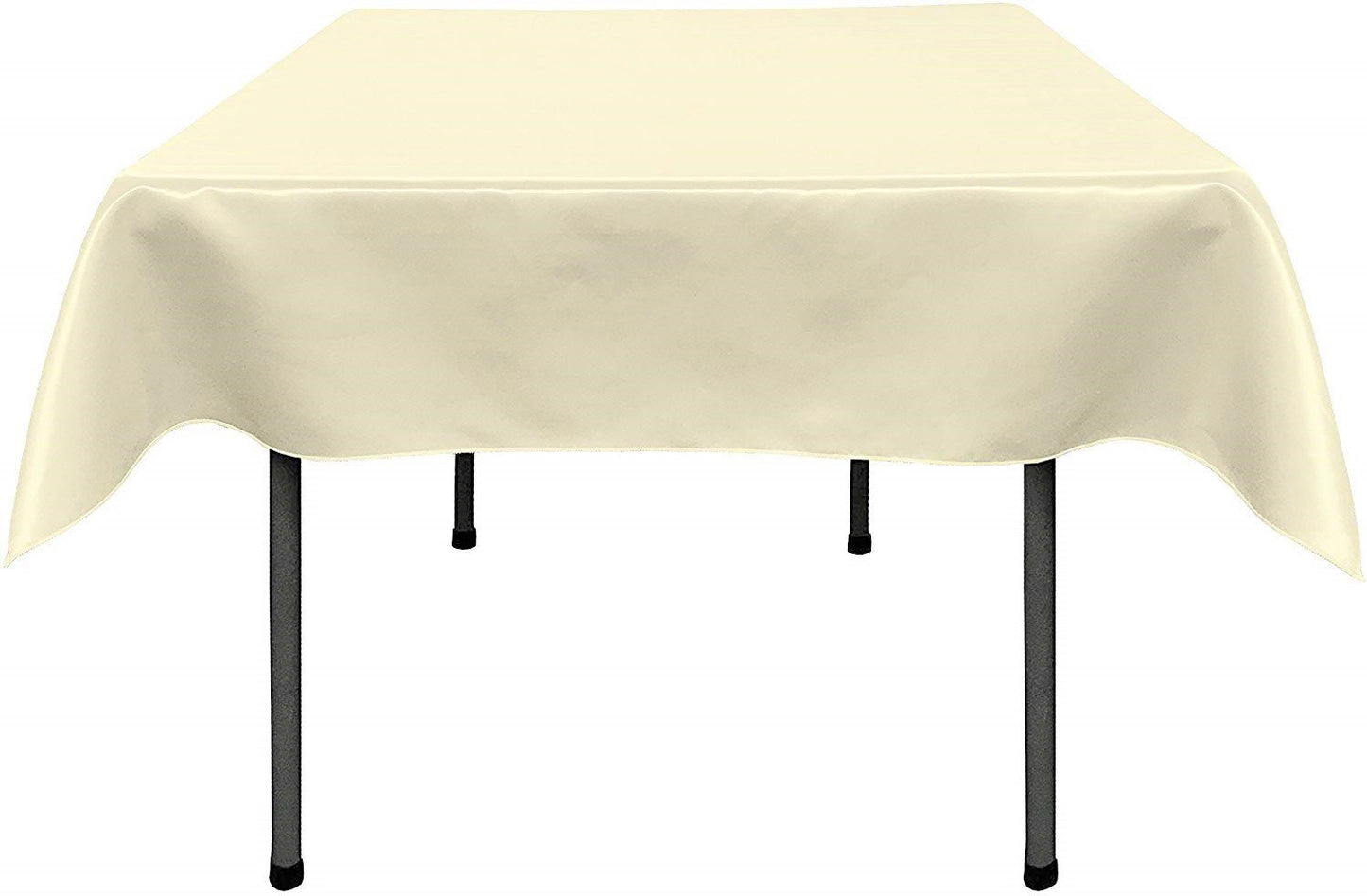 36"x36" SQUARE BRIDAL SATIN TABLECLOTH - New Creations Fabric & Foam Inc