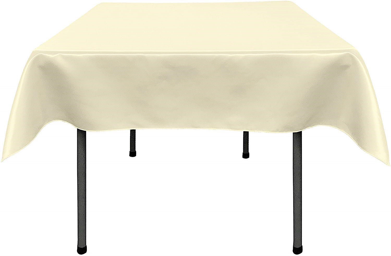 36"x36" SQUARE BRIDAL SATIN TABLECLOTH - New Creations Fabric & Foam Inc
