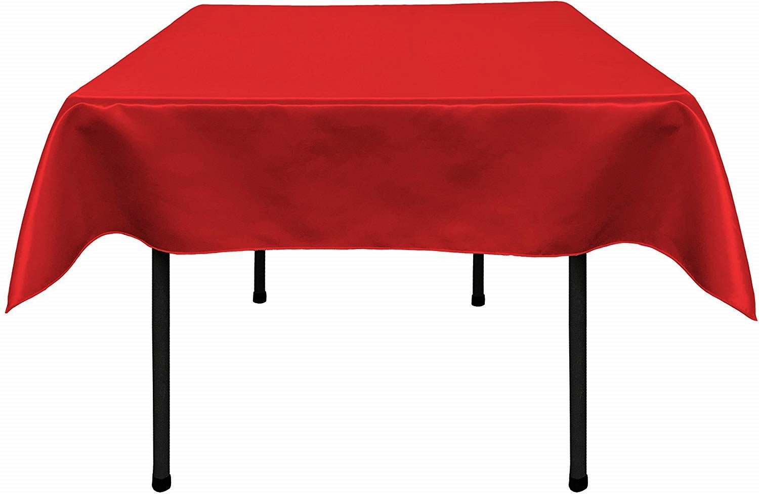 36"x36" SQUARE BRIDAL SATIN TABLECLOTH - New Creations Fabric & Foam Inc