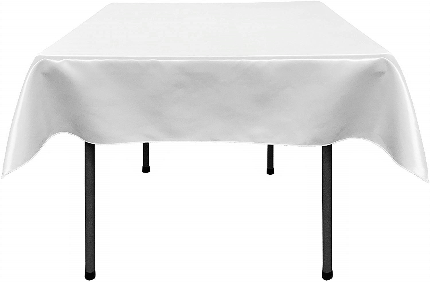36"x36" SQUARE BRIDAL SATIN TABLECLOTH - New Creations Fabric & Foam Inc