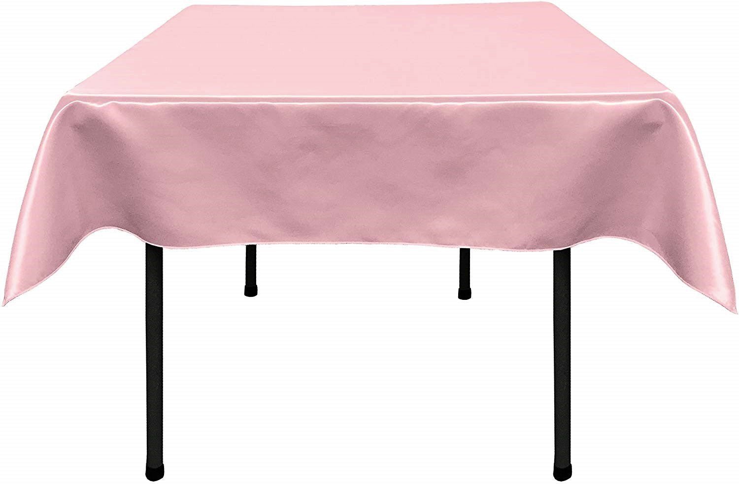 36"x36" SQUARE BRIDAL SATIN TABLECLOTH - New Creations Fabric & Foam Inc