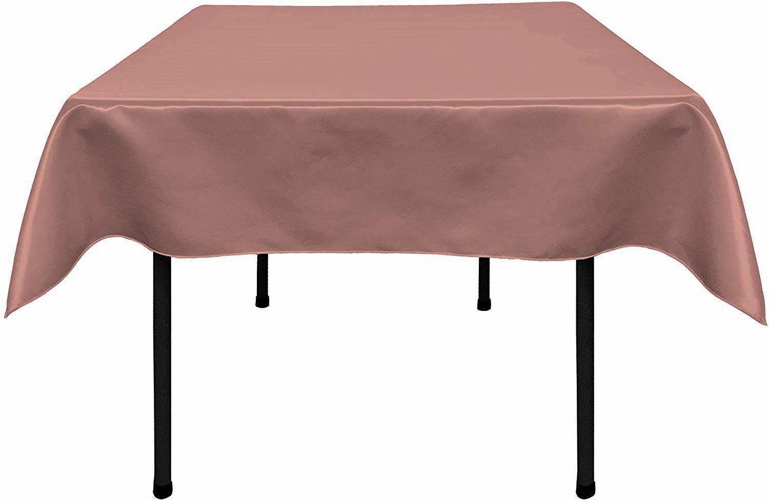 36"x36" SQUARE BRIDAL SATIN TABLECLOTH - New Creations Fabric & Foam Inc