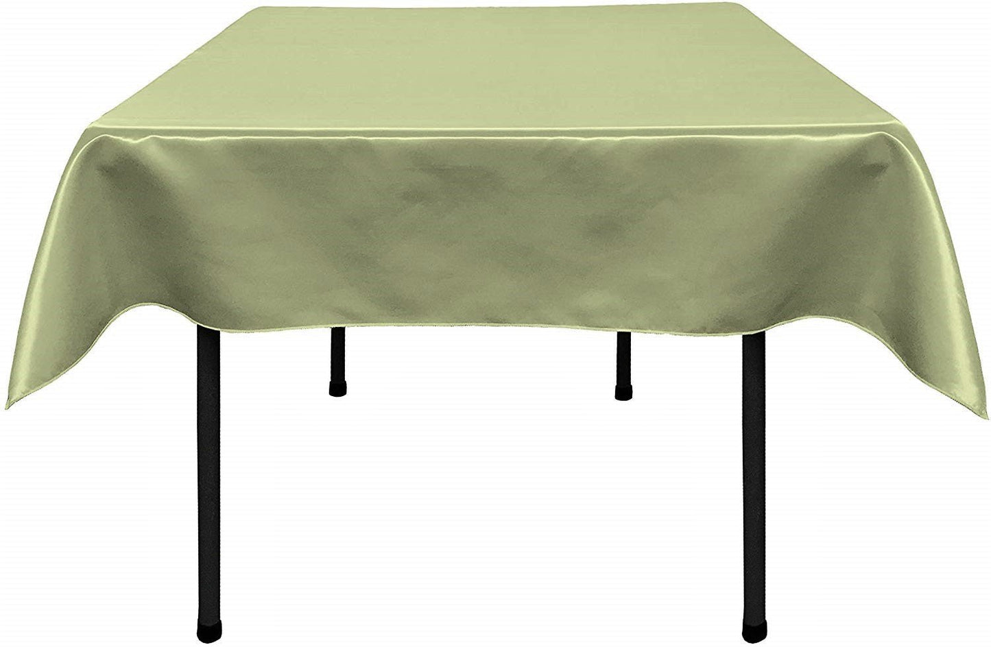 36"x36" SQUARE BRIDAL SATIN TABLECLOTH - New Creations Fabric & Foam Inc