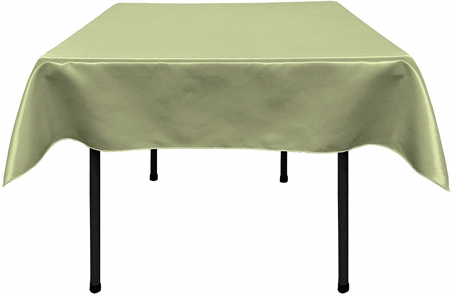 36"x36" SQUARE BRIDAL SATIN TABLECLOTH - New Creations Fabric & Foam Inc