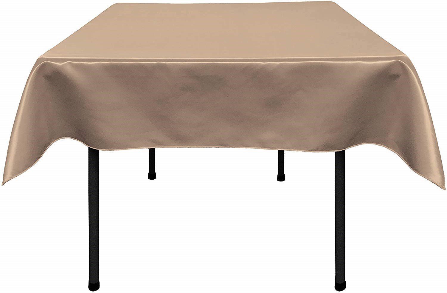 36"x36" SQUARE BRIDAL SATIN TABLECLOTH - New Creations Fabric & Foam Inc