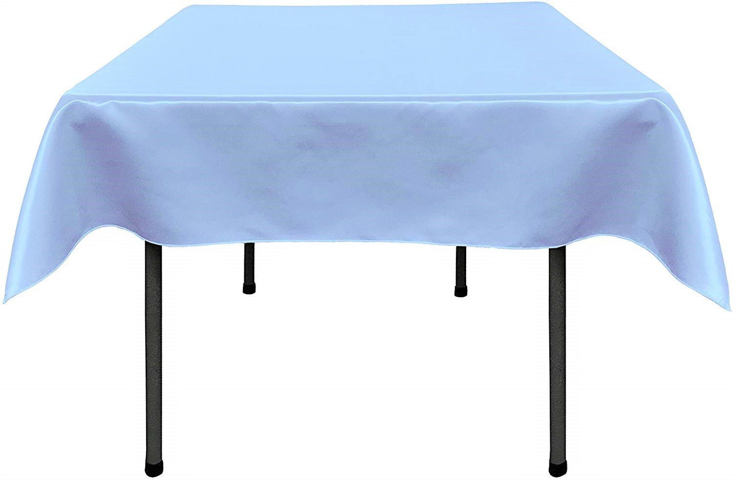 36"x36" SQUARE BRIDAL SATIN TABLECLOTH - New Creations Fabric & Foam Inc