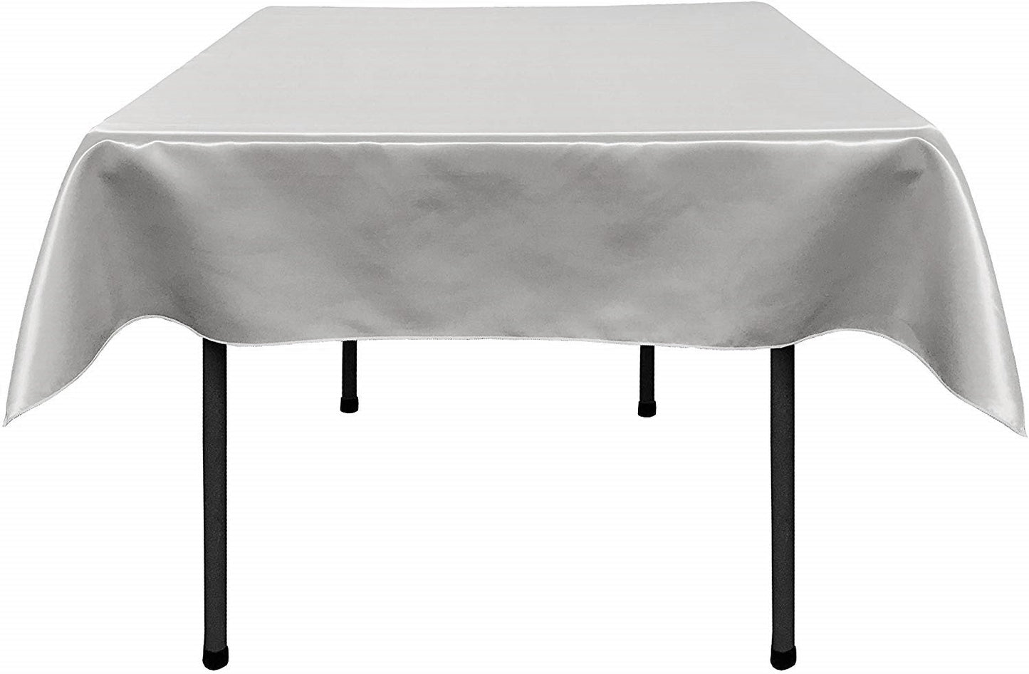 36"x36" SQUARE BRIDAL SATIN TABLECLOTH - New Creations Fabric & Foam Inc